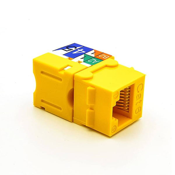 JACK CAT 6 AMARILLO TEKLINK