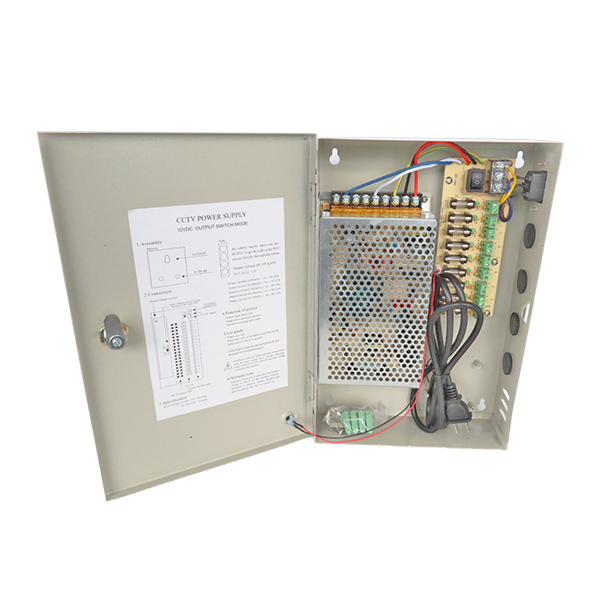FUENTE DE PODER 9CH CENTRALIZADA 12 VOLTIOS 9 AMPERIOS 9 CANALES TEKLINK