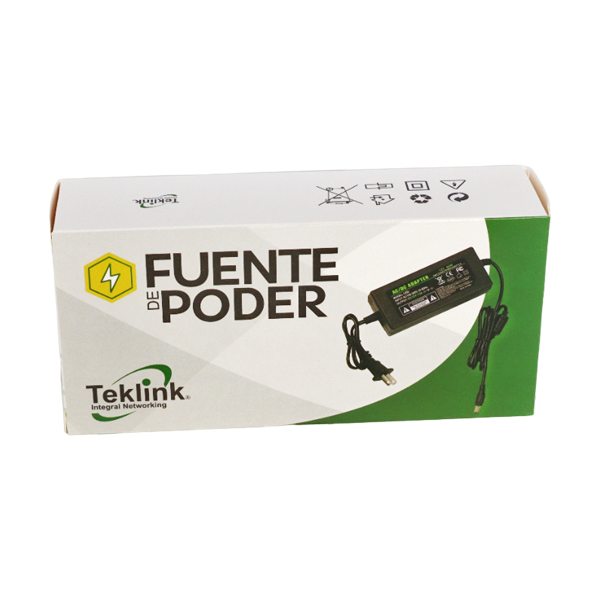 FUENTE DE PODER 12V 5 AMP 60W – ADAPTADOR DE CORRIENTE ANTI INTERFERENCIA TEKLINK PS-12VDC5AMP