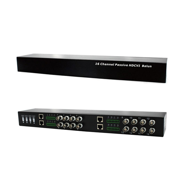 DAHUA VIDEO BALUN 16CANALES HDCVI – PASSIVE HDCVI BALUN – RACK- ESD-  PFM809-4MP