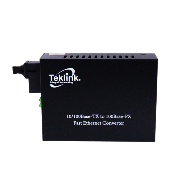 CONVERTIDOR MEDIOS FIBRA  A  BIDI 10/100M SM WDM 25KM SC PORT 1310/1550NM TEKLINK  TDLSG-25A