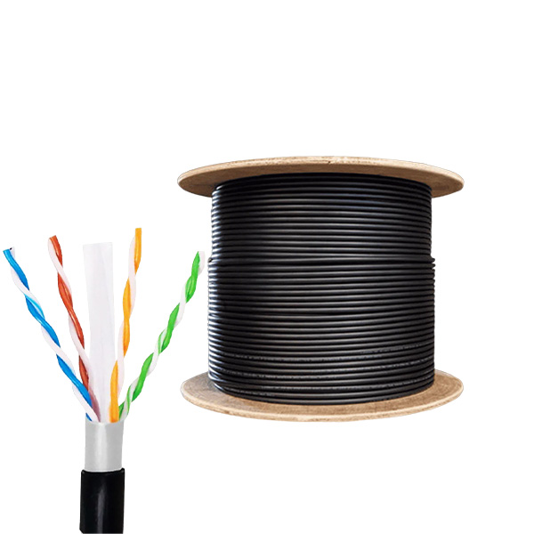 CABLE UTP TEKLINK-CABLINK CAT6 – EXTERIOR DOBLE FORRO 23 AWG-CCA – 305M COLOR NEGRO