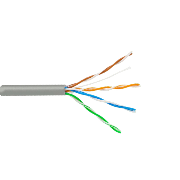 CABLE UTP CAT 5E   100% COBRE  TEKLINK  COLOR GRIS PARA CCTV