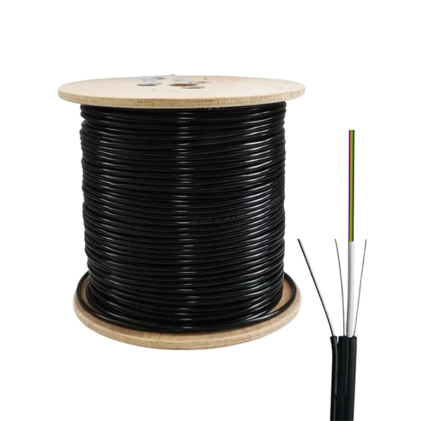 CABLE DE FIBRA ÓPTICA DROP 4HILOS  SM FTTH, ACOMETIDA PLANO  LSZH  G657A2 – MENSAJERO  1000 METROS