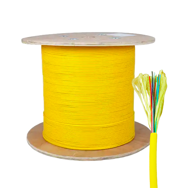 CABLE DE FIBRA ÓPTICA 12 HILOS MONOMODO 900U LSZH PARA INTERIOR POR METRO AMARILLO  G652D TEKLINK