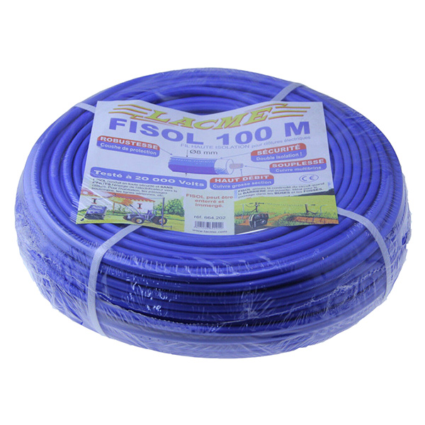 CABLE JFL AISLADO ALTA TENSION, MULTIFILAR, DOBLE CAPA FISOL 20.000 V 100 M PARA 664.202