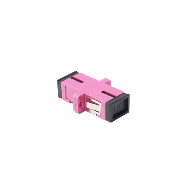 ADAPTADOR FIBRA  SC/UPC MM OM4 SIMPLEX COLOR VIOLETA TEKLINK