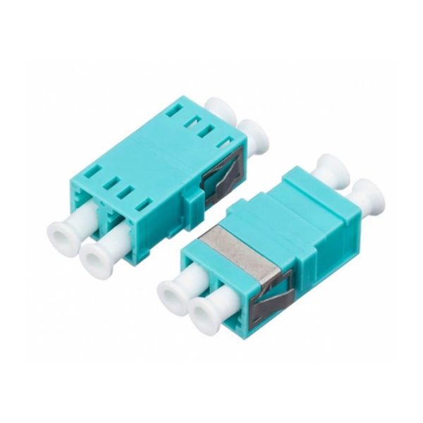 ADAPTADOR FIBRA  LC/UPC DUPLEX OM3 COLOR AQUA TEKLINK