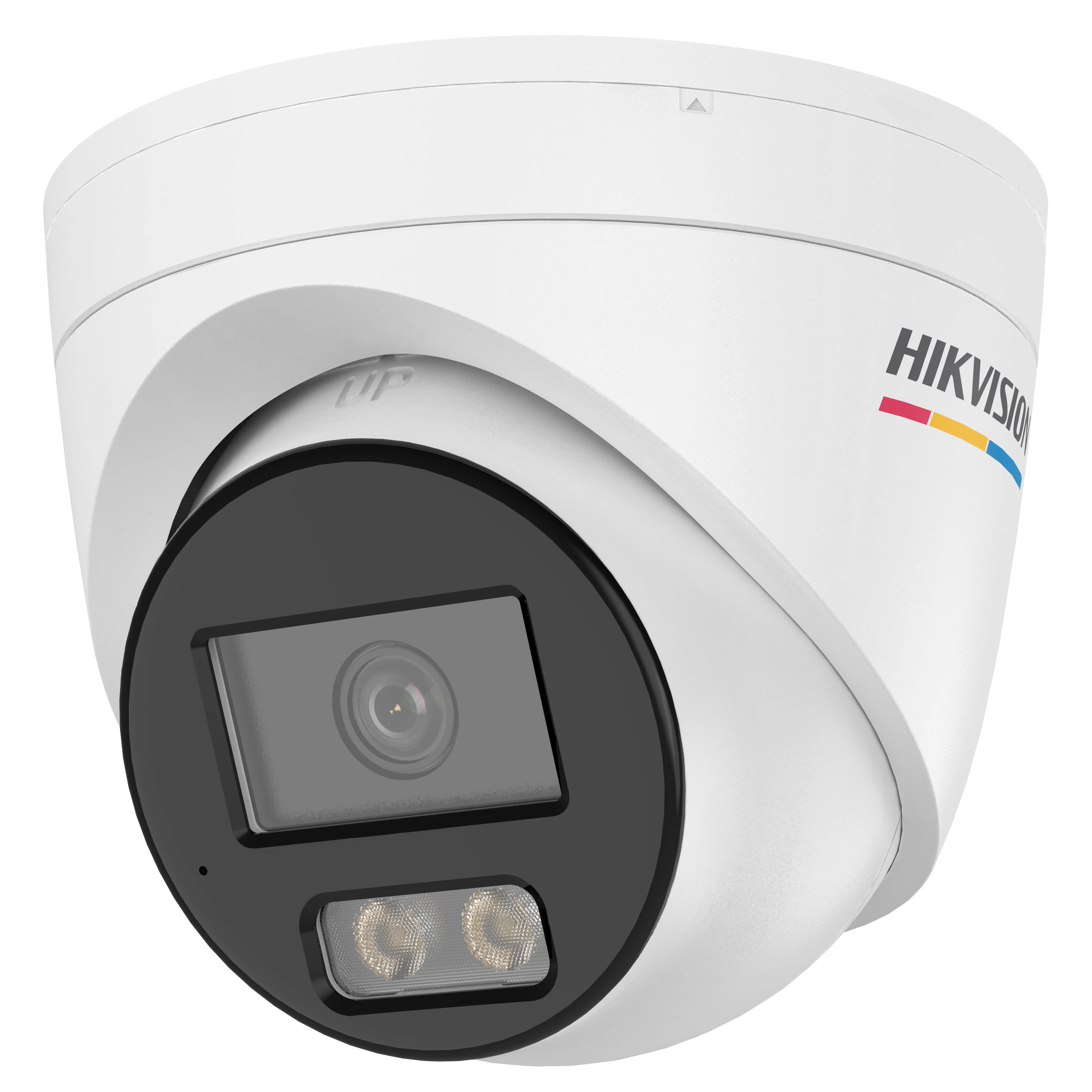 Cámara IP, turret, 4mp, ColorVu 3.0, HikAI-ISP, Luz híbrida inteligente, IP67, plástico y metálico