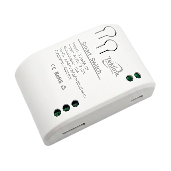 RELE INTELIGENTE WIFI 12-24VDC, 1 CONTACTO DE SALIDA HASTA 10A TEKLINK TUYA TK-TYWB-1CH