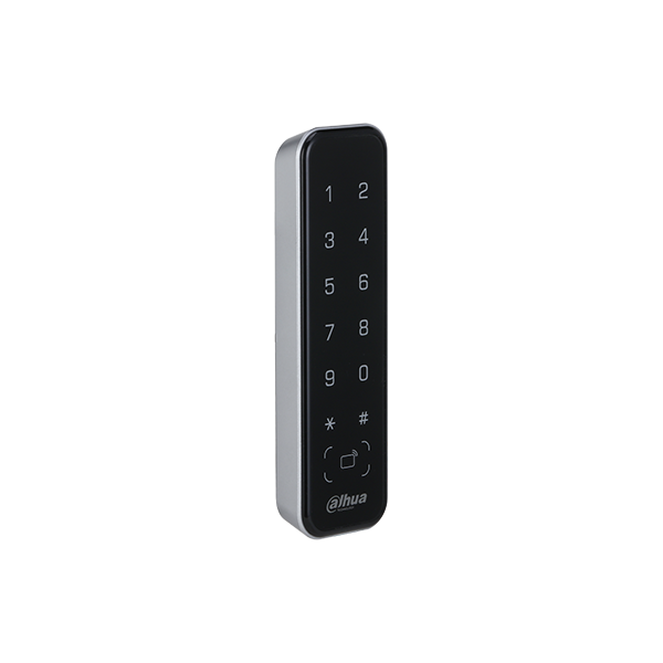 LECTOR  DE CONTROL DE ACCESO DAHUA TARJETA ID 125KHZ Y CODIGO IP66 VERTICAL ASR2201A-D