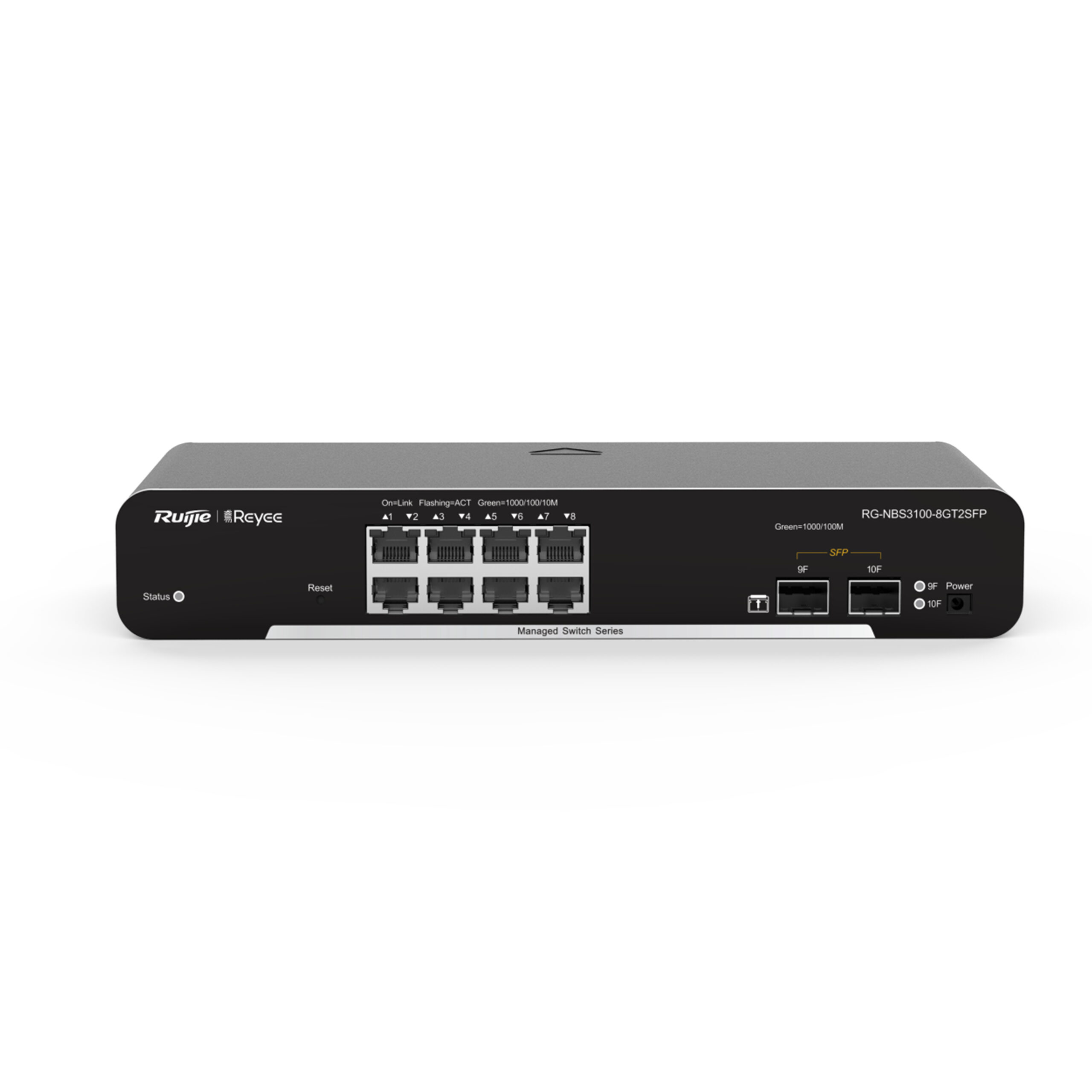 SWITCH CAPA 2 RUIJIE REYEE 8 RJ45 GIGA 2 SFP NO-POE RG-NBS3100-8GT2SFP