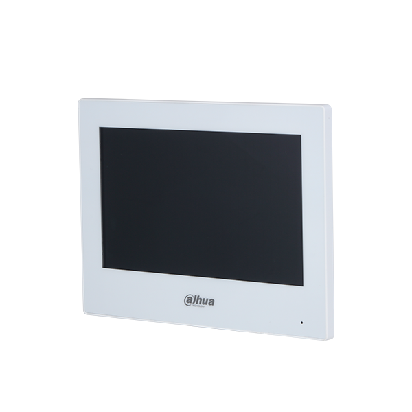 PANTALLA VTH PARA VIDEO INTERCOM DAHUA 7 PULGADAS TACTIL BLANCO WIFI 12V-POE VTH2621GW-WP