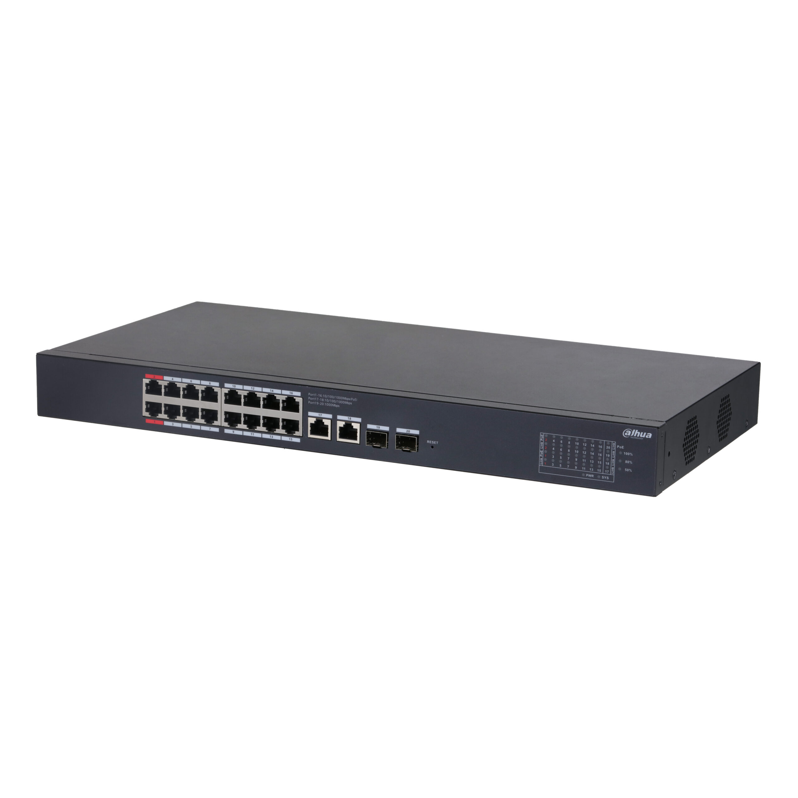 SWITCH CLOUD DAHUA ADMINISTRABLE 18P CON  16P POE 135W  CS4218-16ET-135