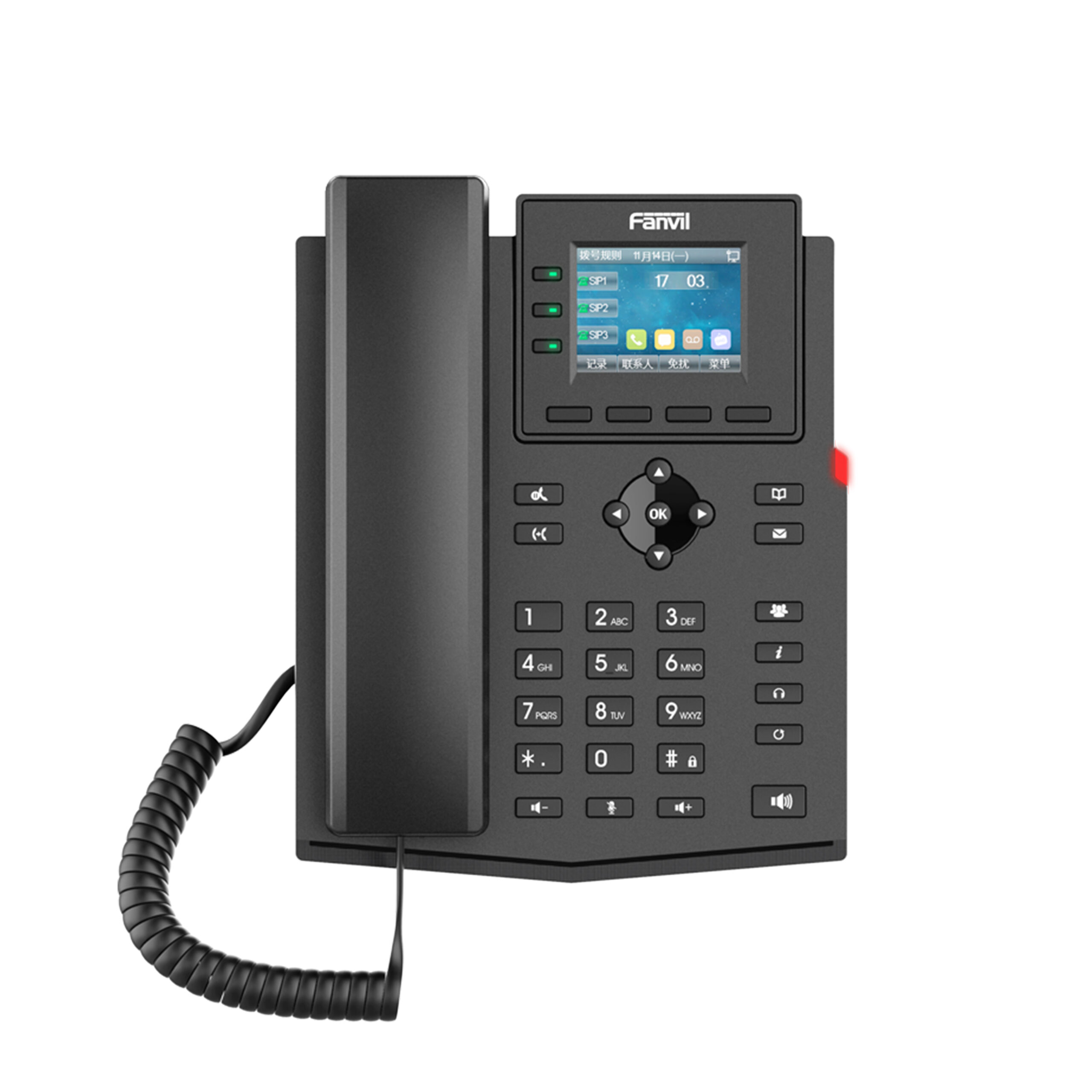 TELEFONO FANVIL IP AUDIO HD PANTALLA A COLOR  X303-2 WIRE
