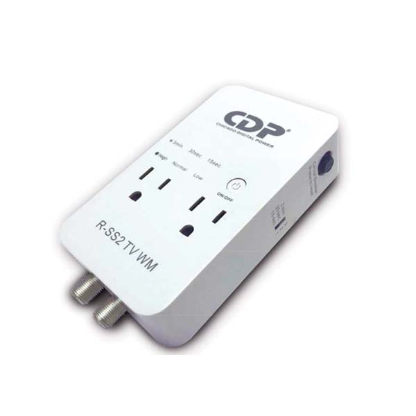 SUPRESOR CDP MONTAJE DE PARED 1800W 2 SALIDAS R-SS2TV WM