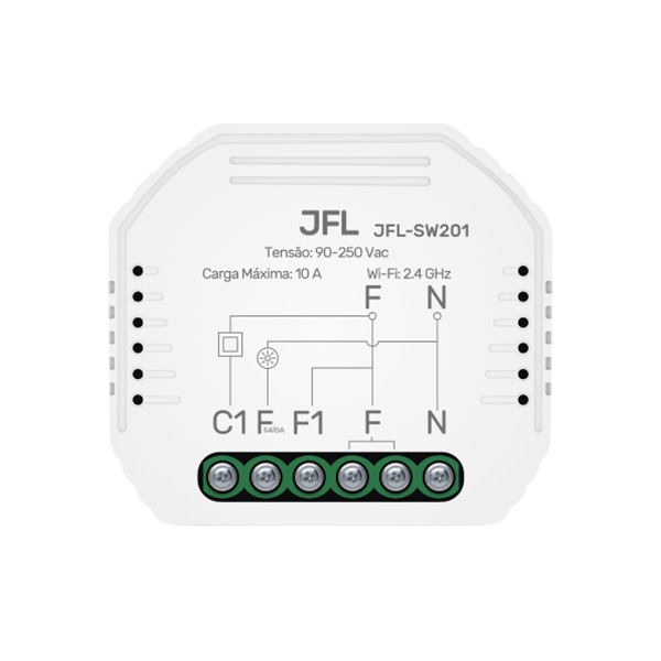 CONTROLADOR JFL RELE INTELIGENTE WIFI  JFL-SW201