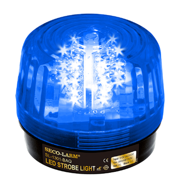 LUZ ESTROBO SECO-LARM LED AZUL 32 LED,SIRENA  VELOCIDAD AJUSTABLE 9 TO 12VDC SL-1301-BAQ/B