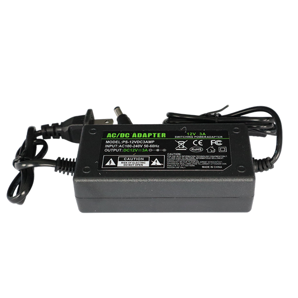 FUENTE DE PODER 12V 3AMP 36W ADAPTADOR DE CORRIENTE ANTI-INTERFERENCIA TEKLINK