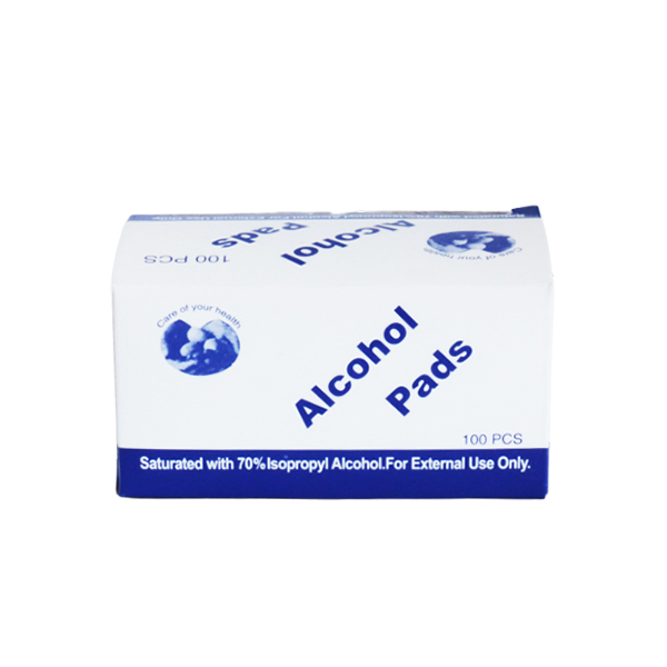 PAÑOS LIBRES DE PELUSA, ALCOHOL PADS – CAJA DE 100 – LIMPIEZA DE FIBRA ÓPTICA TEKLINK