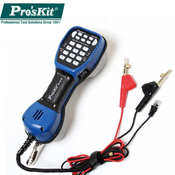 MICROTELEFONO PROSKIT PROBADOR DE LINEAS TELEFONICAS IP54  (REQ BAT 9V) MT-8100