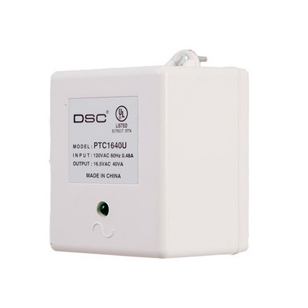 FUENTE, TRANSFORMADOR   16V40VA PLUG-IN XFRM W/PTC&LED DSC PTC1640U