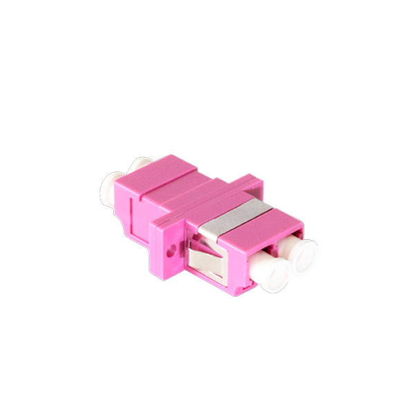 ADAPTADOR FIBRA  LC/UPC MM OM4 DUPLEX  COLOR VIOLETA TEKLINK