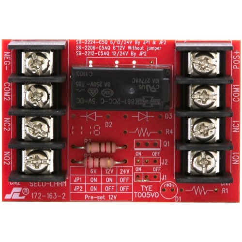 MODULO RELE SECO-LARM DOBLE 12VDC, 120VAC 5A NO C NC  SR-2212-C5AQ