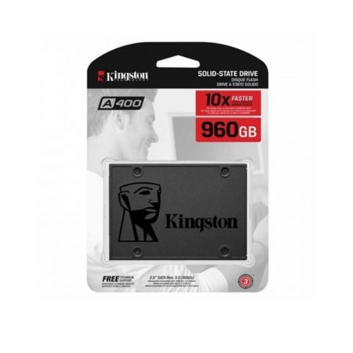 Kingston A400 - SSD - 960 GB - interno - 2.5" - SATA 6Gb/s