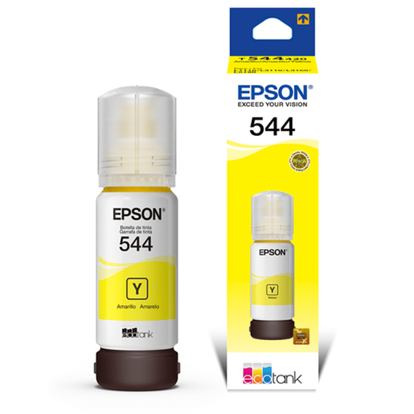 Epson 544 - 65 ml - amarillo - original - recarga de tinta - para EcoTank L1110, L1210, L3110, L3150, L3210, L3250, L3260, L5290