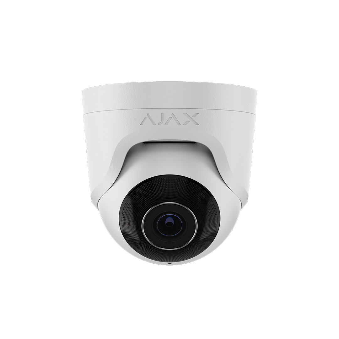 CAMARA IP TURRET 8 MP/2,8 MM, ANGULO 110, IR, MICROFONO, VERDADERO WDR, POE/12V BLANCA AJAX 64927.19