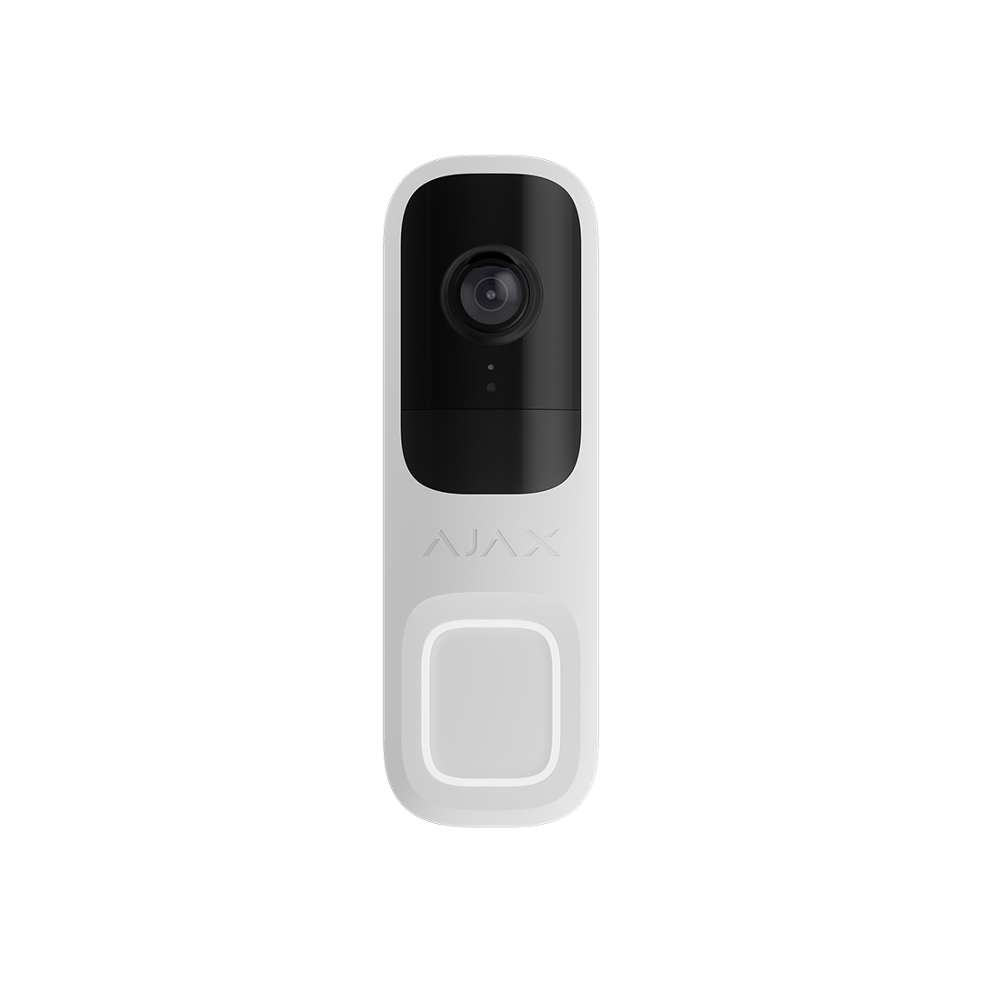 VIDEO PORTERO 4 MEGAPIXELES ANGULO 155 SENSOR PIR EN BLANCO DOORBELL AJAX 116889.125.W H3