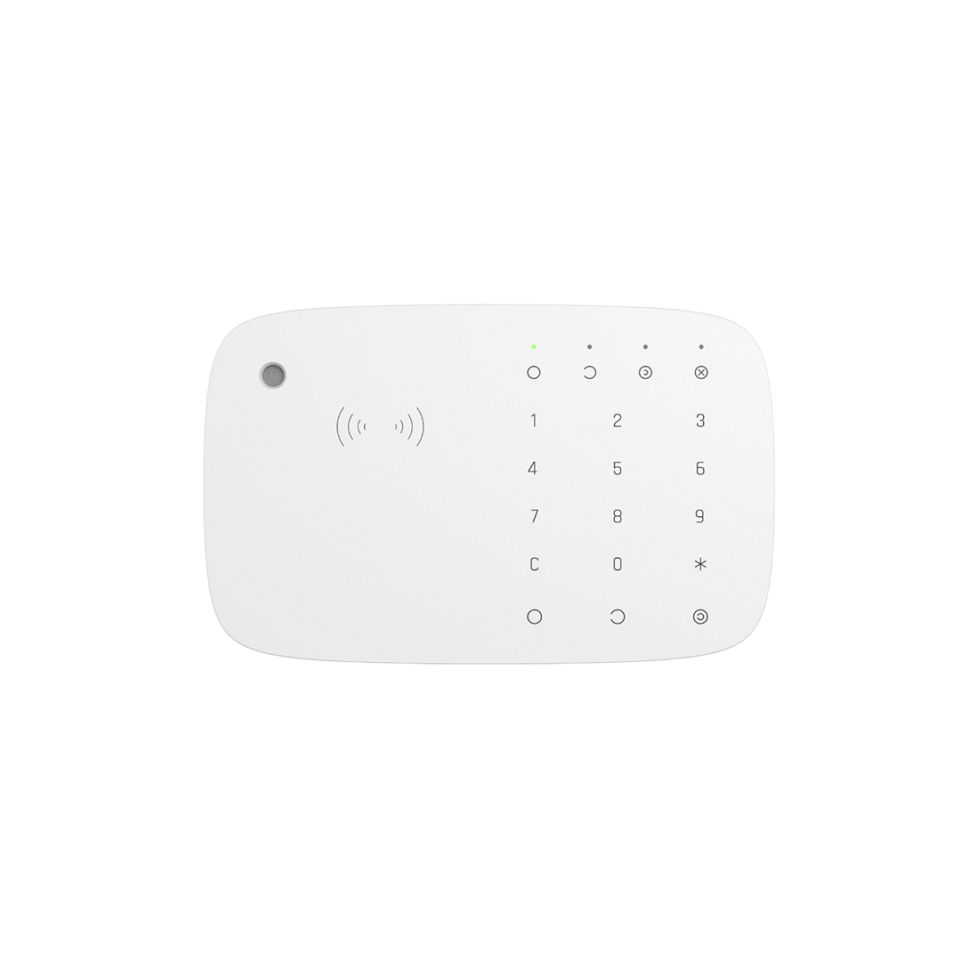 TECLADO TACTIL CON SIRENA LECTOR TARJETAS PASS Y TAGS BLANCO KEYPAD COMBI AJAX 28296.91.WH3