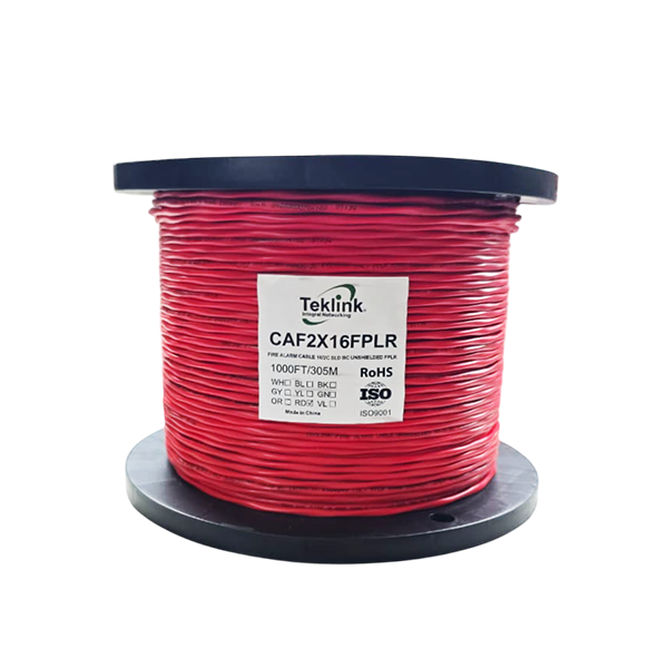 CABLE ALARMA INCENDIO TEKLINK 16AWG 2 HILOS 305MTS UL CAF2X16FPLR