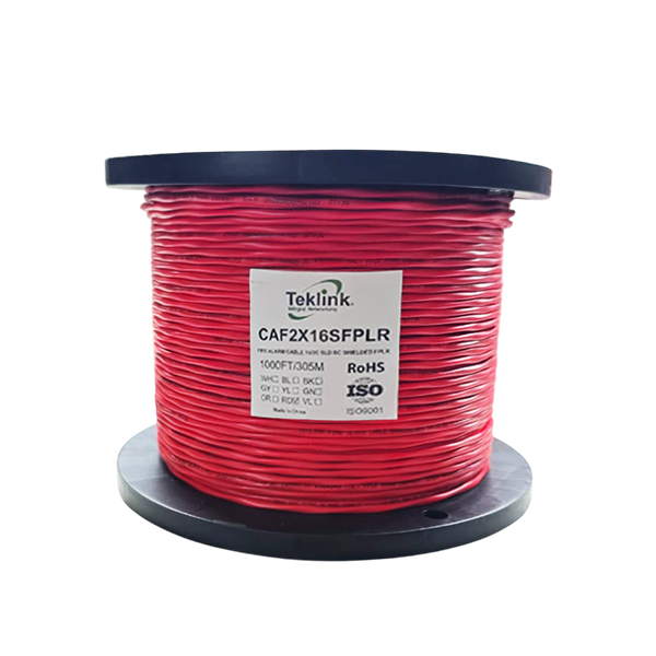 CABLE ALARMA INCENDIO TEKLINK 16AWG 2 HILOS 305MTS BLINDADO UL CAF2X16SFPLR