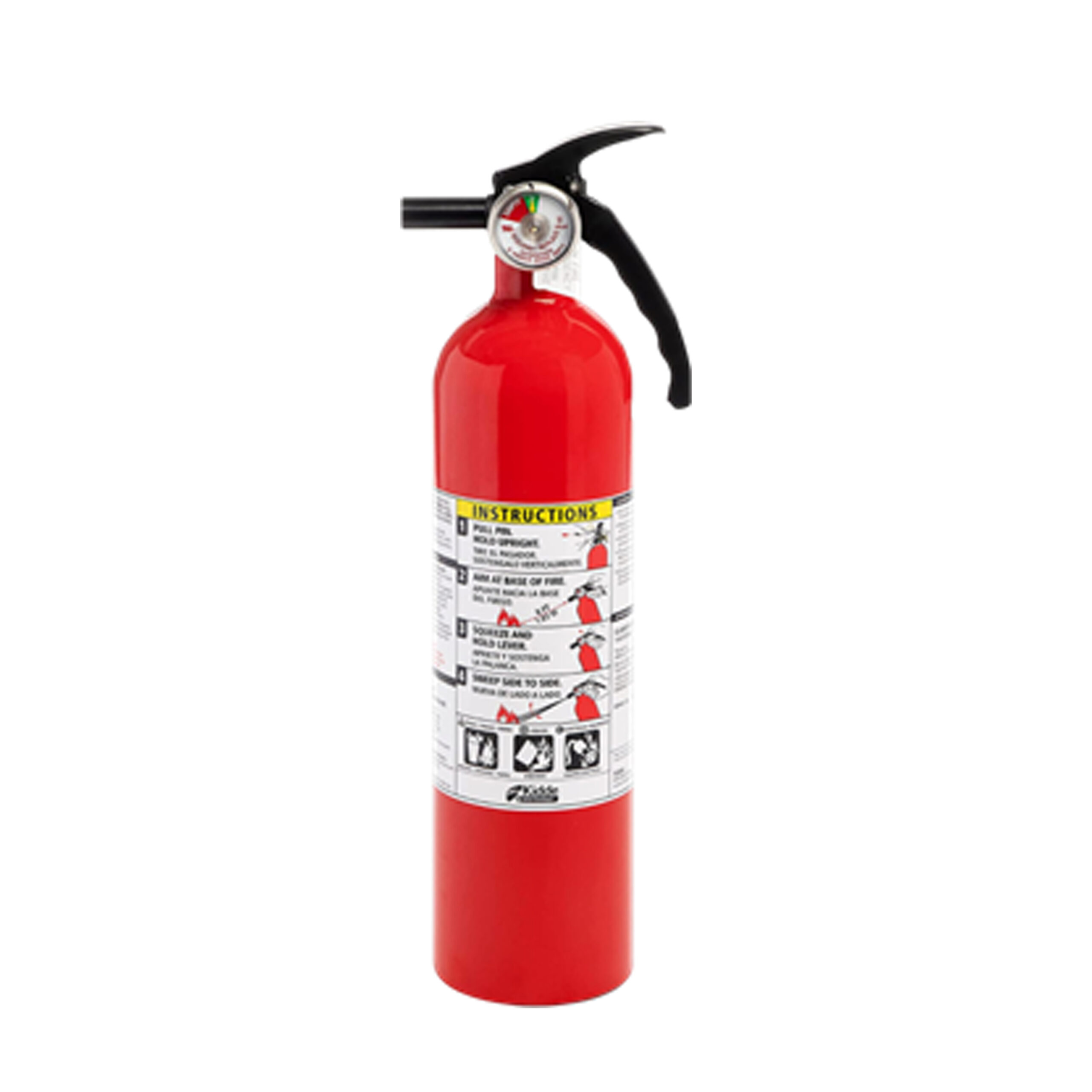 EXTINTOR KIDDE INCENDIO DE POLVO QUIMICO DE 1 USO FUEGO ABC 2.5LB  (FA110) 466142MTL
