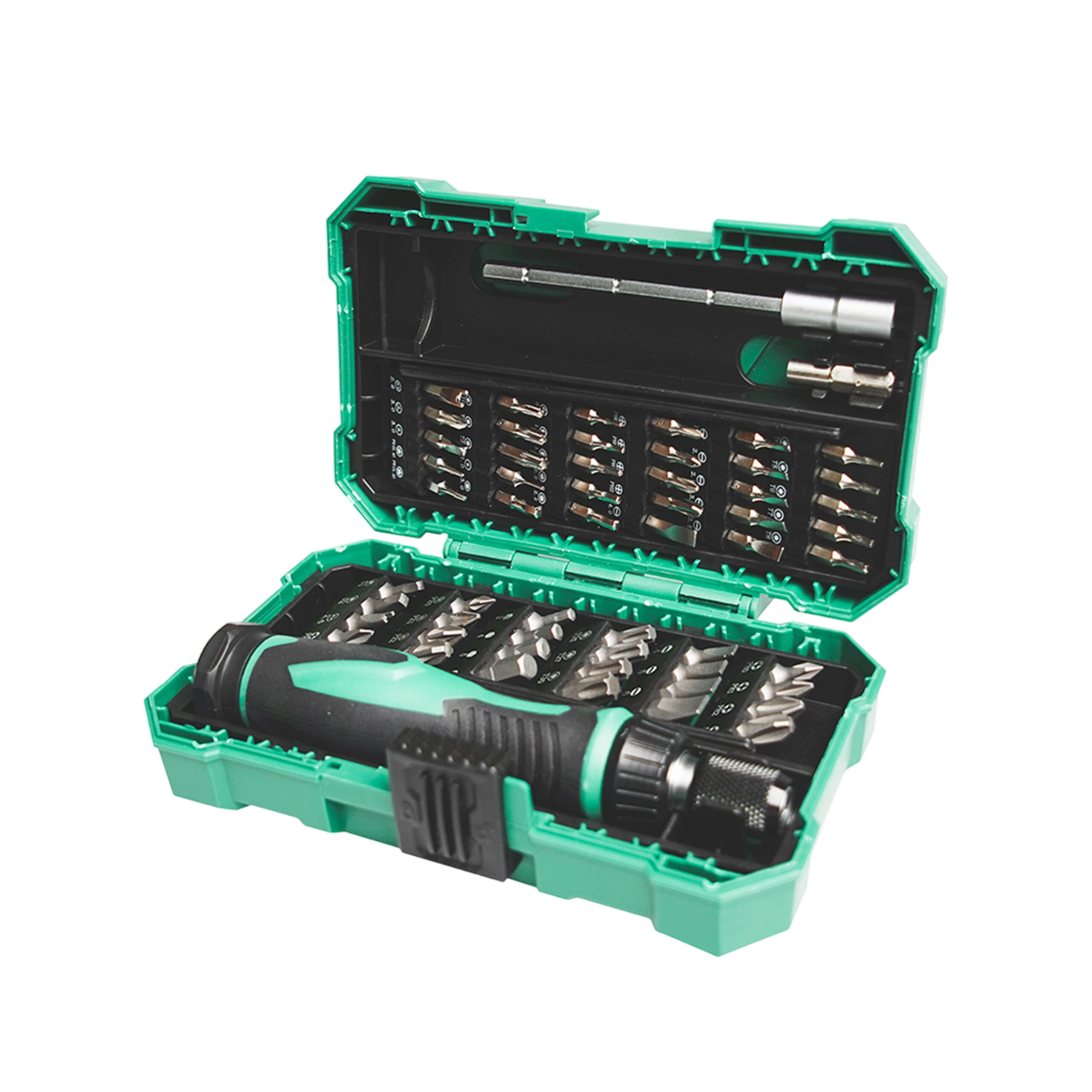 CAJA PROSKIT DE DESATORNILLADOR CON 57  PUNTAS EN 1 INTERCAMBIABLES SD-9857M