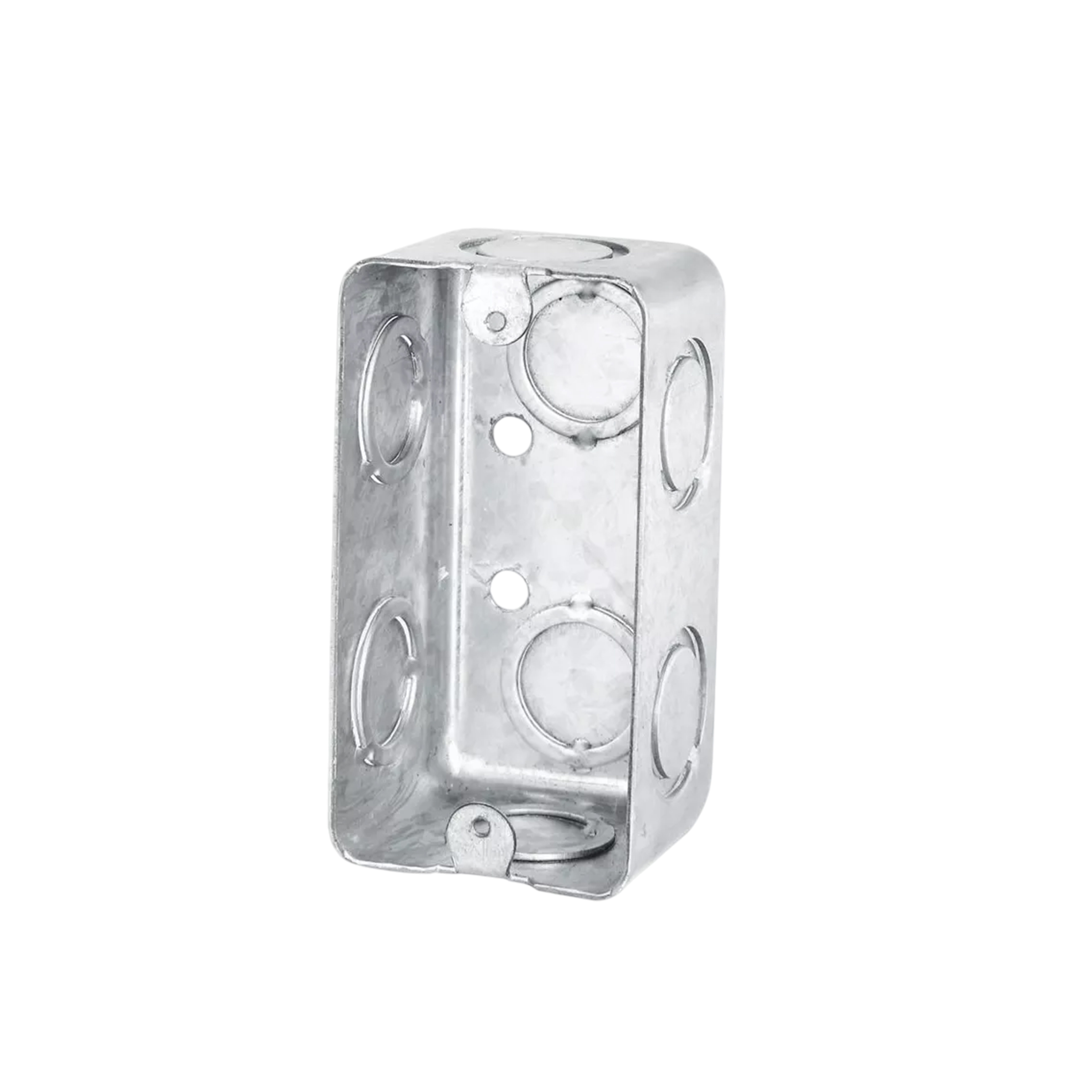 CAJA RECTANGULAR METAL TEKLINK-T CON ORIFICIOS 1/2 + 3/4 TORNILLO TIERRA 58361-1/2&3/4