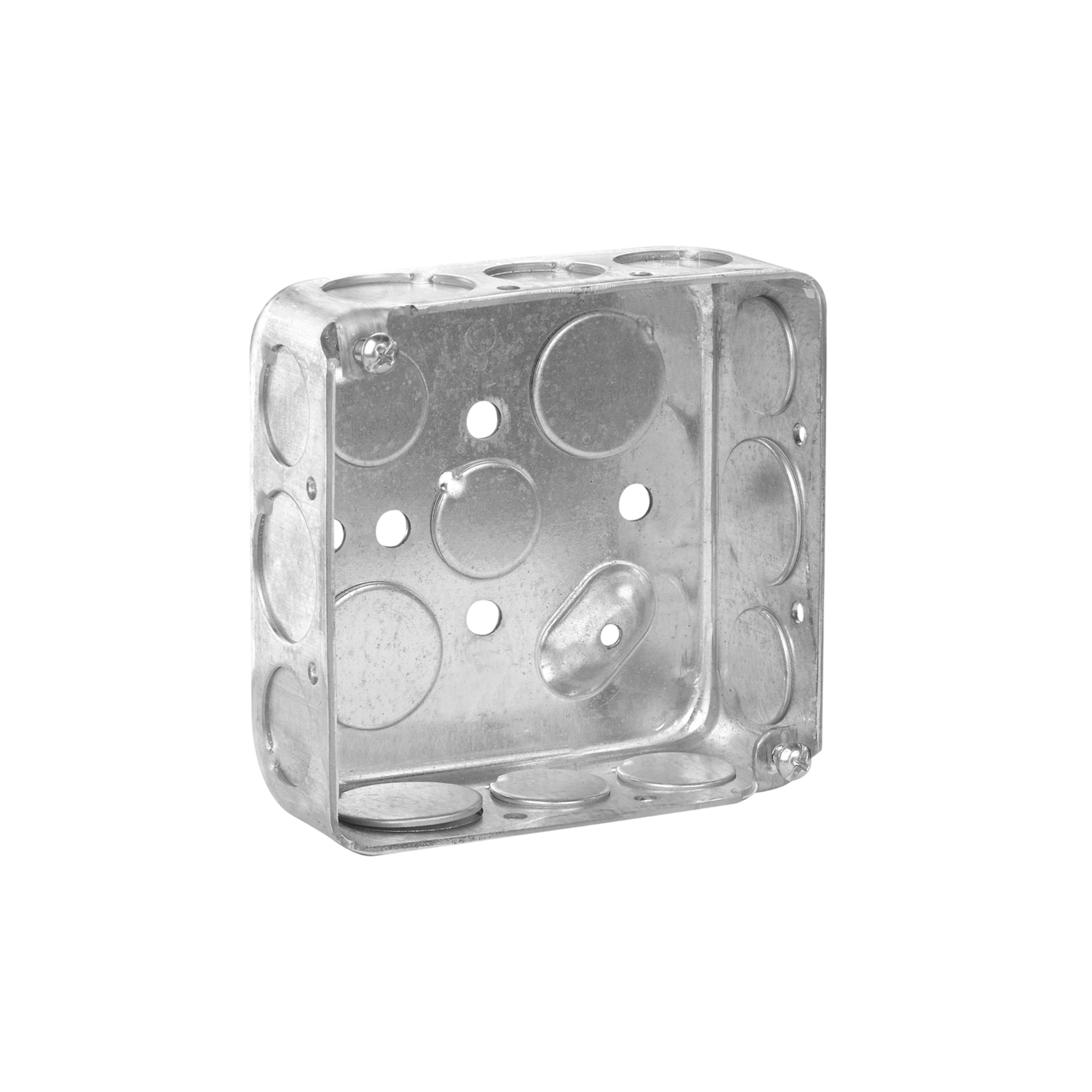 CAJA CUADRADA METAL TEKLINK-T CON ORIFICIOS 1/2 + 3/4 TORNILLO TIERRA 52151-1/2&3/4