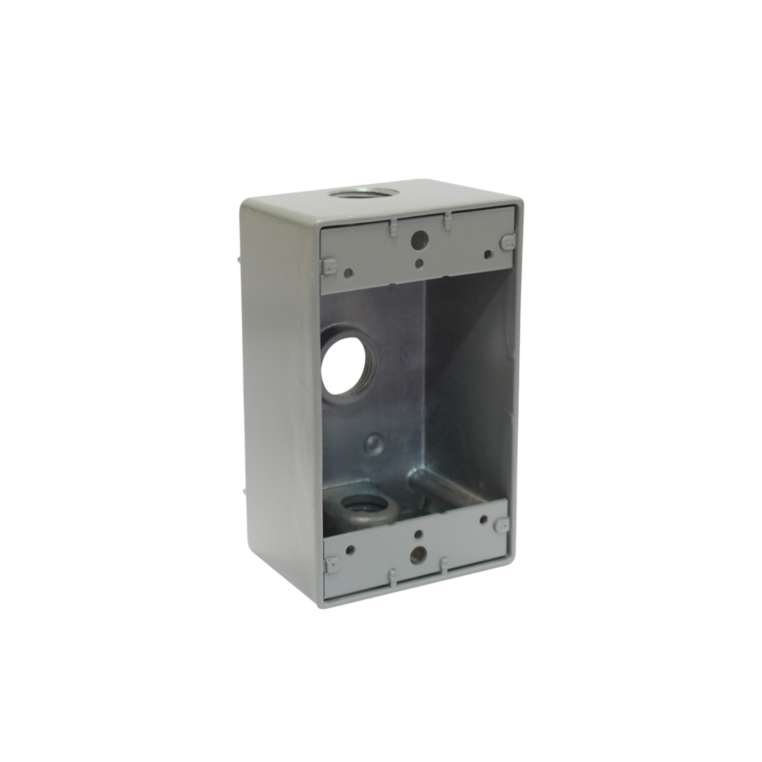 CAJA RECTANGULAR EXTERIOR TEKLINK-T 3 ENTRADAS 3/4 PULGADA INCLUYE 2 TAPONES DE CIERRE 1G75-3