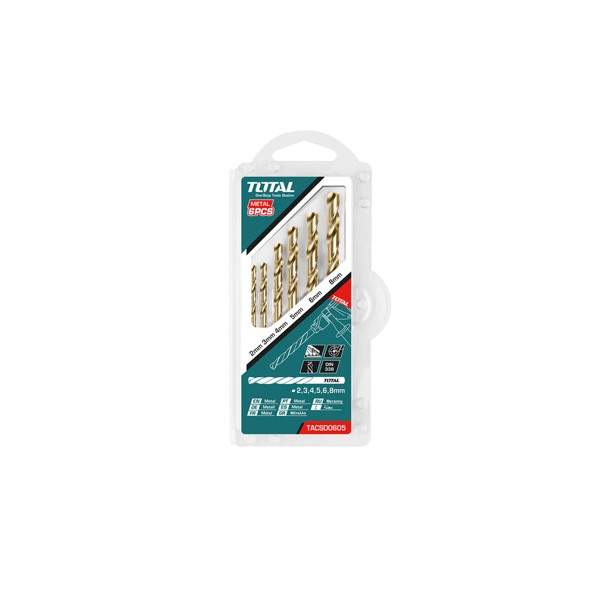JUEGO BROCAS TOTAL HSS 6PCS UTACSD0605 40003121