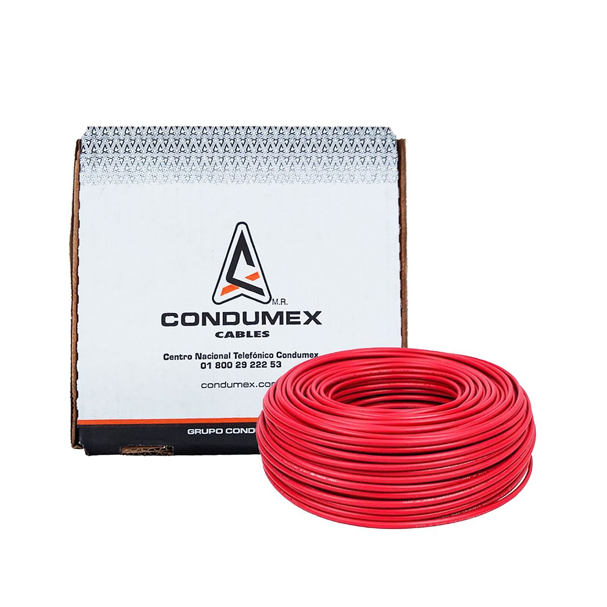 CABLE #12 ROJO 100 METROS CONDUMEX CM12R
