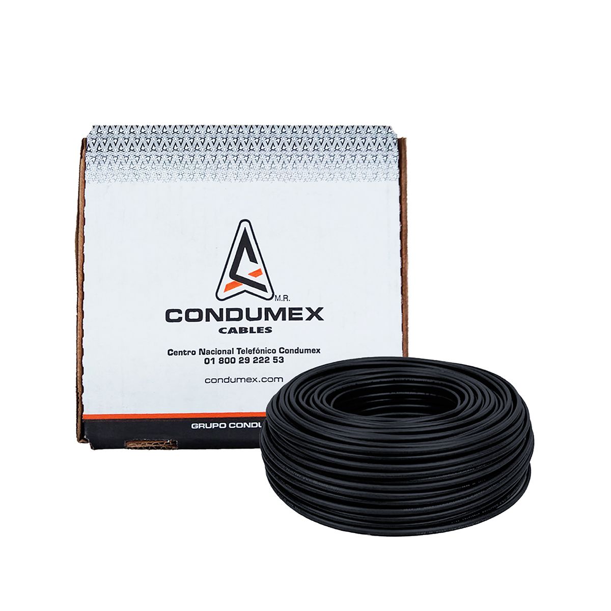 CABLE #12 NEGRO 100 METROS  CONDUMEX CM12N