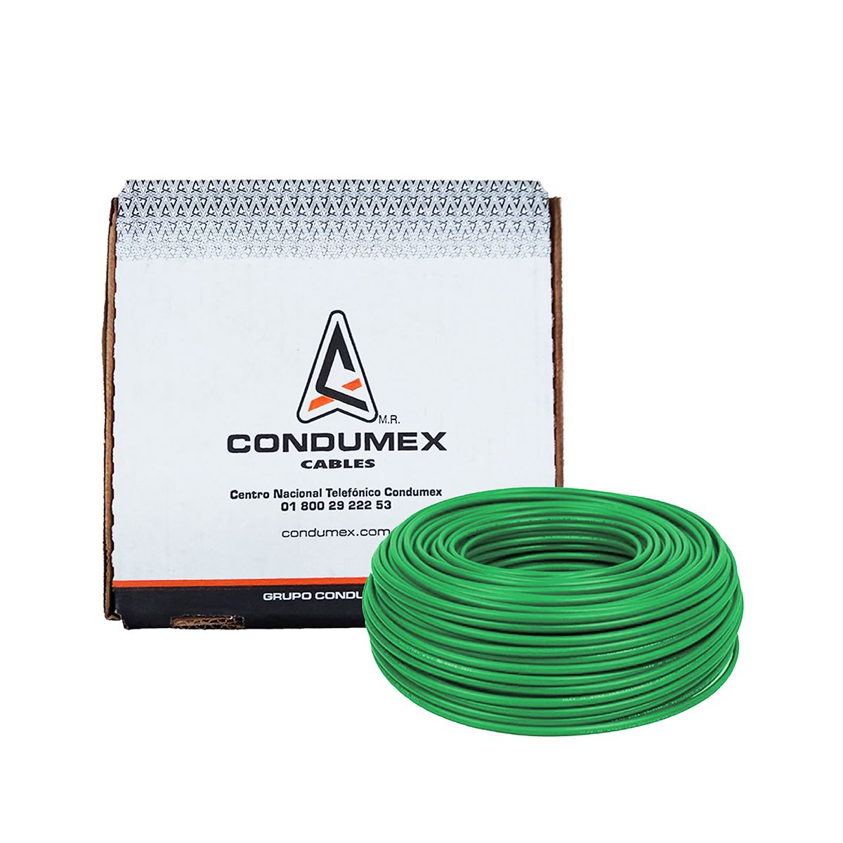 CABLE #10 VERDE 100 METROS  CONDUMEX CM10V