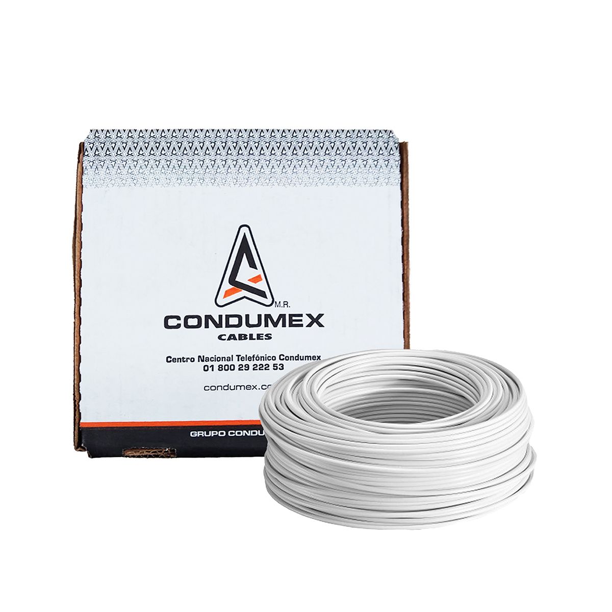CABLE #10 BLANCO 100 METROS  CONDUMEX CM10B