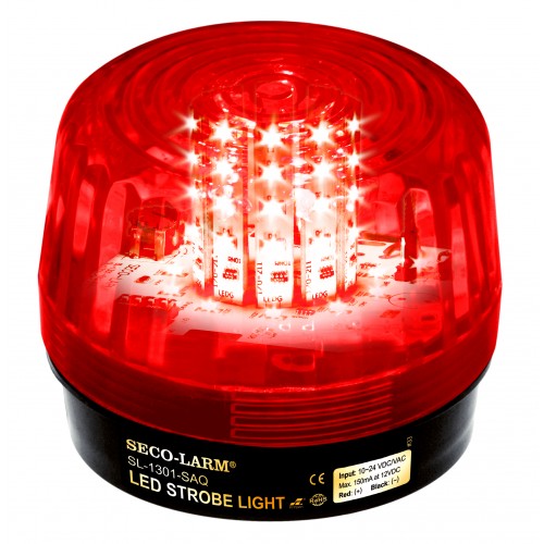 LUZ ESTROBO SECO-LARM LED ROJA SIRENA UL 54 LEDS  12-24VDC VAC   SL-1301-SAQ/R