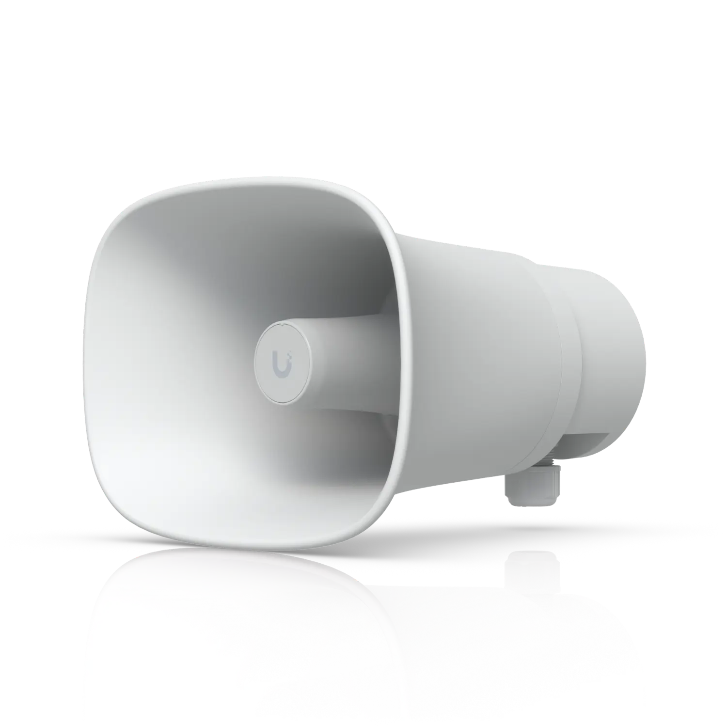 UniFi AI Horn Speaker | 120 dB · PoE+ · IP66 · Alertas por IA · Texto a Voz · Paginación en Vivo