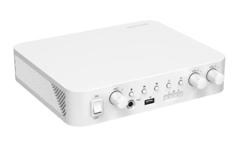 Amplificador Analógico, 2 Zonas 60 W con Bluetooth y USB, Bluetooth, MIC, RCA.