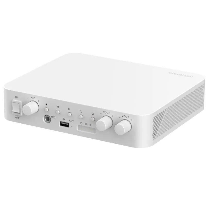 Amplificador IP de 2 zonas y 80 W con alarmas, USB y Bluetooth