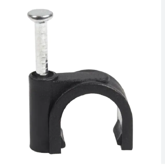 Clip para cable PE redondo 8 mm. Paquete 100 unidades